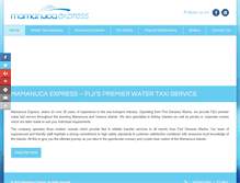 Tablet Screenshot of mamanucaexpress.com